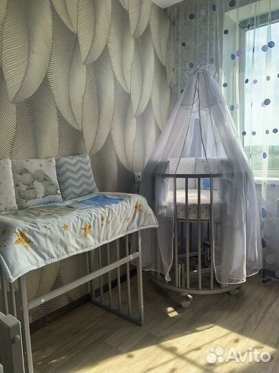 Детская кроватка трансформер с маятником 7в1