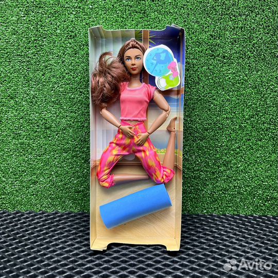 Спортивная шарнирная кукла йога 30 см с аксессуара