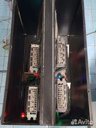 Ферма на RX 6700 XT (4шт.)