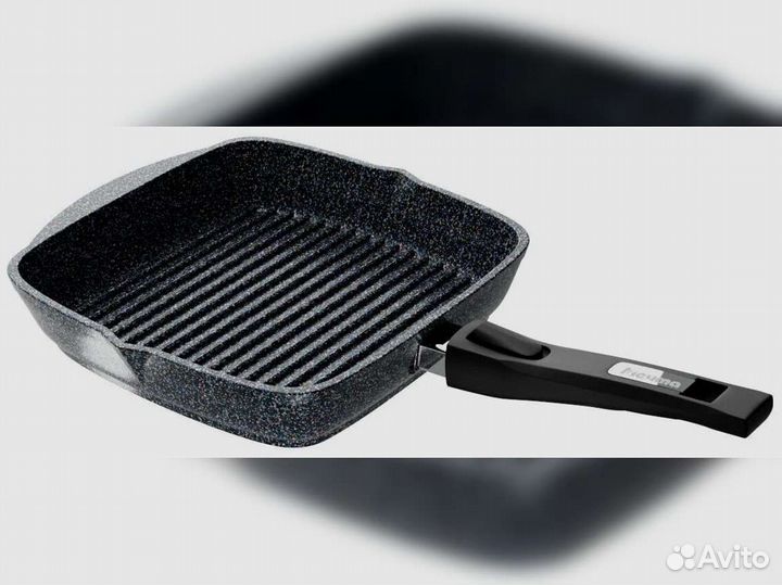 Сковорода гриль 26*26см Гранит star