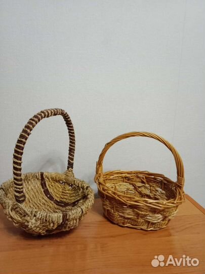 Корзина плетеная,шкатулки из бересты