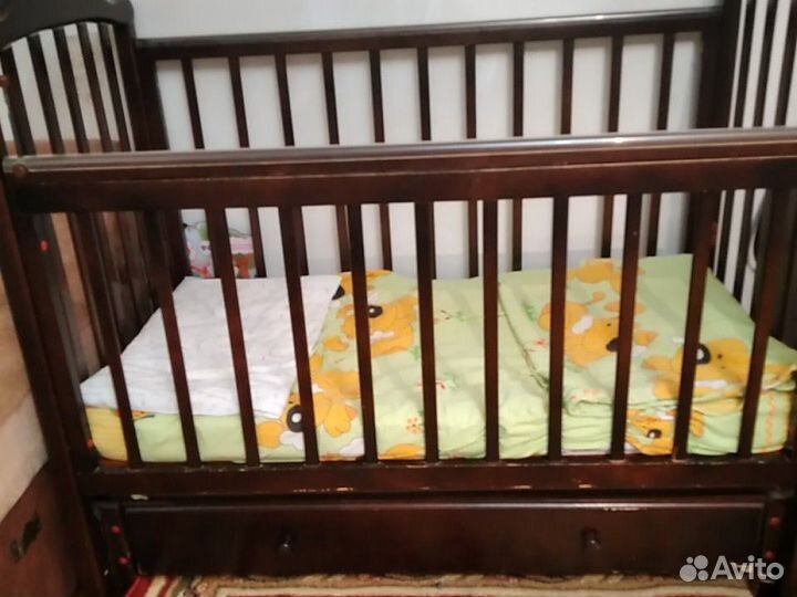 Кроватка детская с ортопедическим матрасом