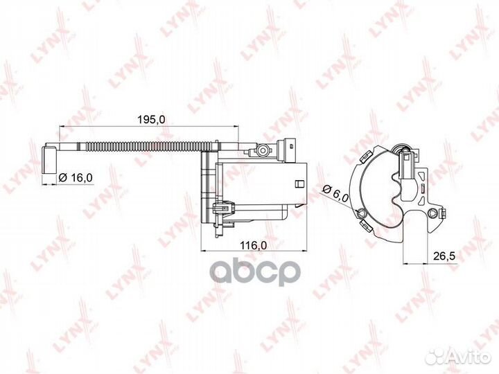 Фильтр топливный LF992M lynxauto