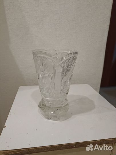 Ваза для цветов хрустальная СССР