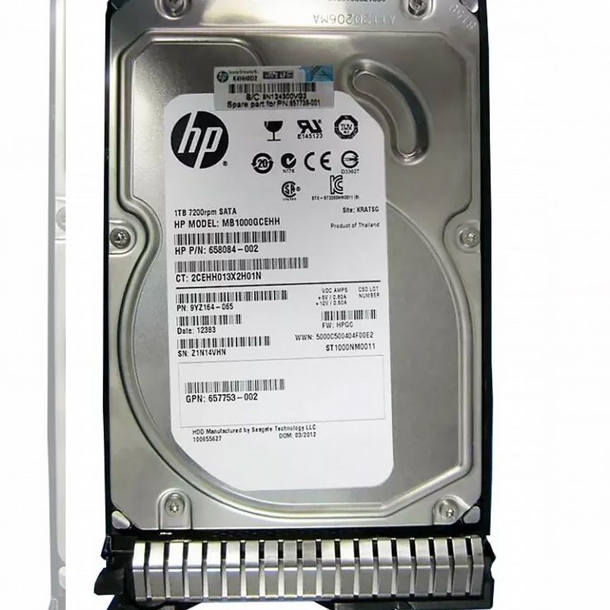 [672625-001] Жесткий Диск Hp Mb1000gcehh 1tb Sata3 3.5" Hdd 672625-001