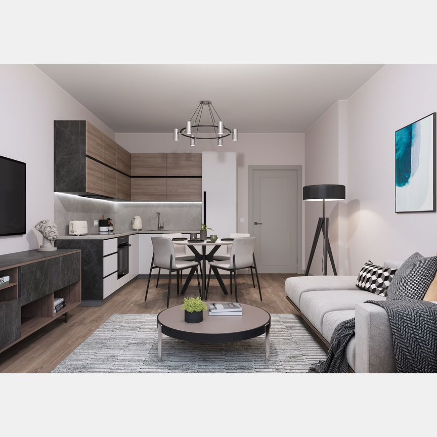 2-к. квартира, 54,6 м², 15/17 эт.