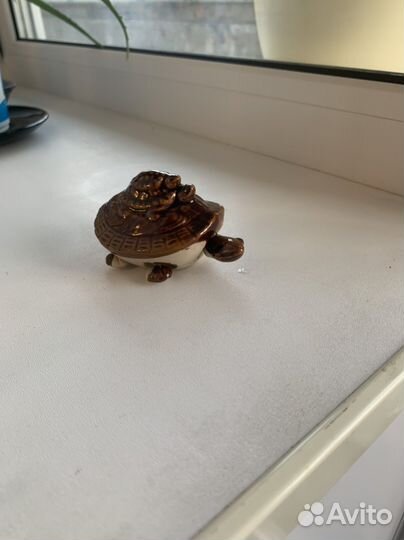 Керамическая черепашка на удачу
