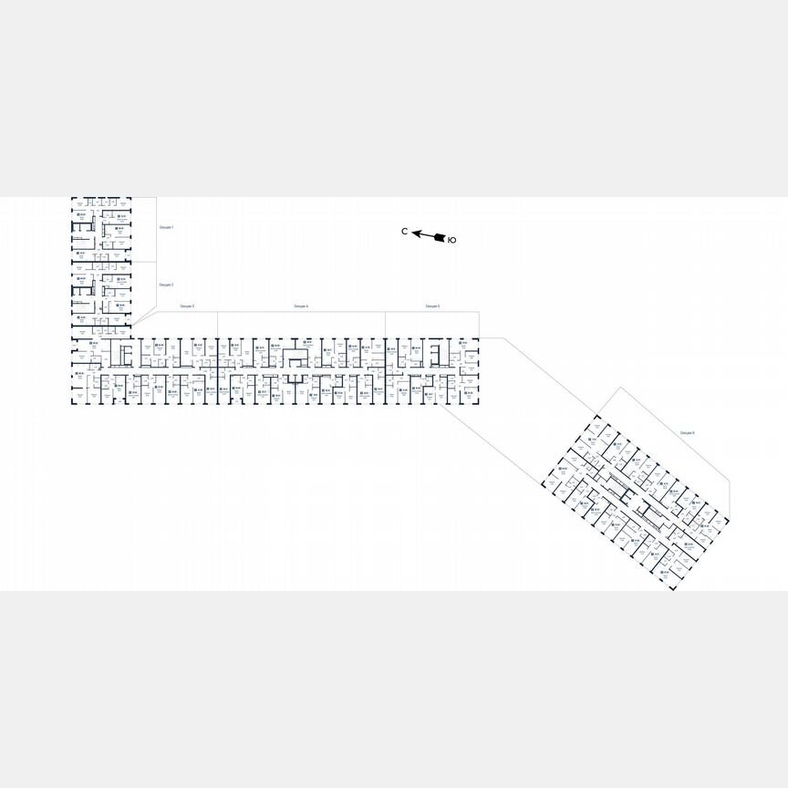 2-к. квартира, 64,1 м², 2/18 эт.