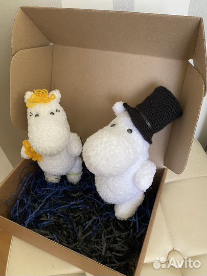 Муми-тролли амигуруми вязаные игрушки