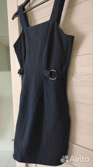 Школьный сарафан синий