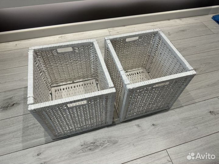 Ящики плетёные для стеллажа IKEA каллакс