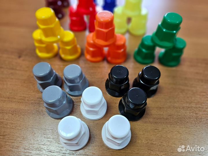 На гайки колеса 100 шт Колпачки 33 мм Высокие