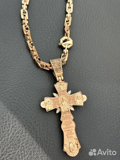 Золотой крестик мужской
