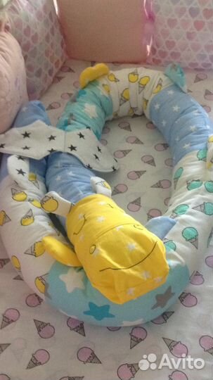 Бортик Дракончик в кроватку