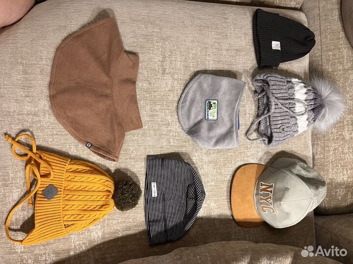 Шапки детские от годика 44 46 48 hm crokid