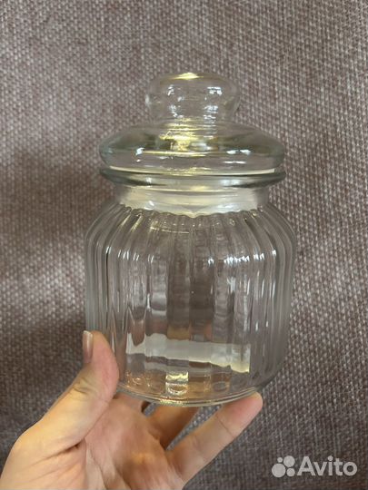 Банки стеклянные с крышкой fleur 650мл, 2шт