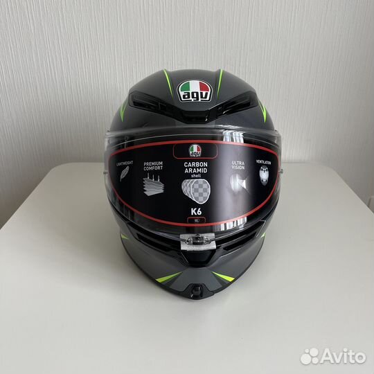 Мотошлем AGV K6 Multi Flash, ML (58-60 см), новый