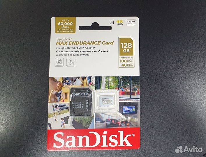 Карта памяти Sandisk max endurance 128gb