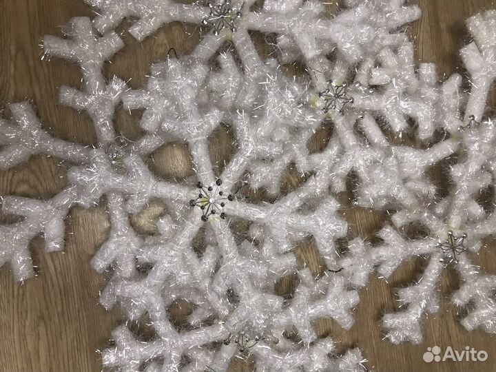 Снежинка, ёлочные украшения, новогоднее украшение