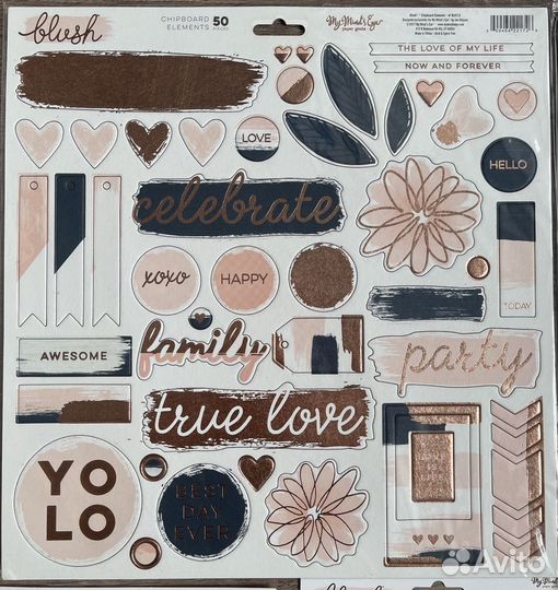 Бумага для скрапбукинга My Mind’s Eye, «Blush»