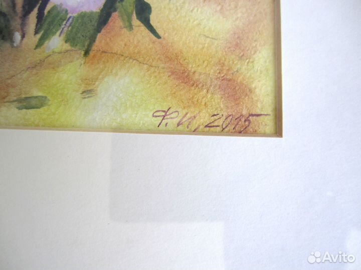 Интерьерная картина акварелью