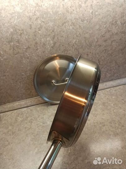 Сковорода сотейник из нержавейки Гурман всмпо