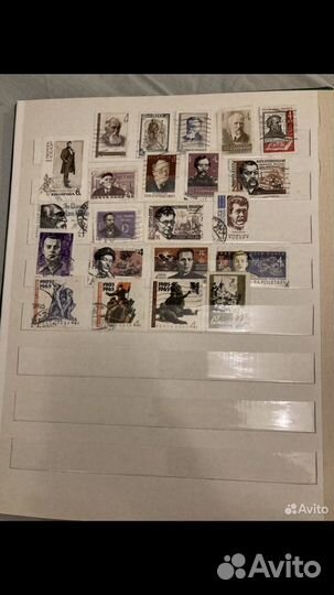 Альбом для почтовых марок, почтовые марки