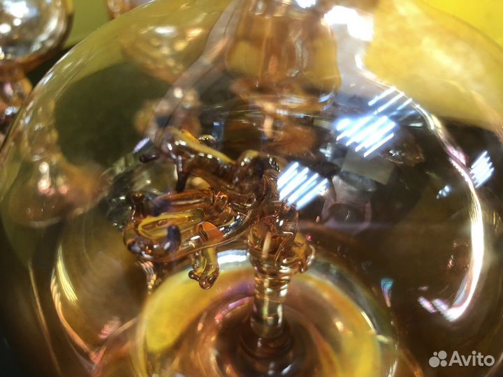 Z.7309 графин Змея + 6 рюмок (ручная работа)