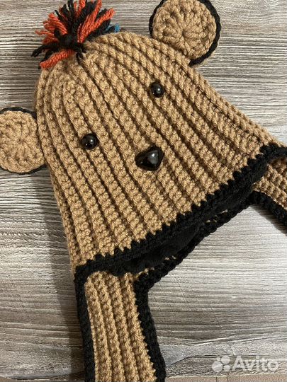 Шапка вязаная ручная работа