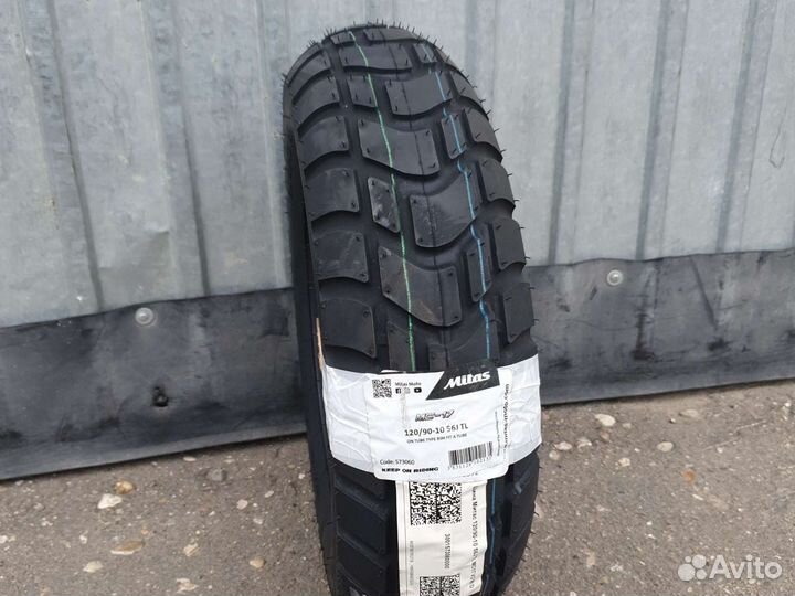 Мотошина 120 90 10 митас внедорожная