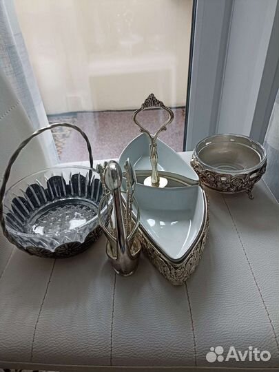 Посуда для сервировки стола из мельхиора, нержав