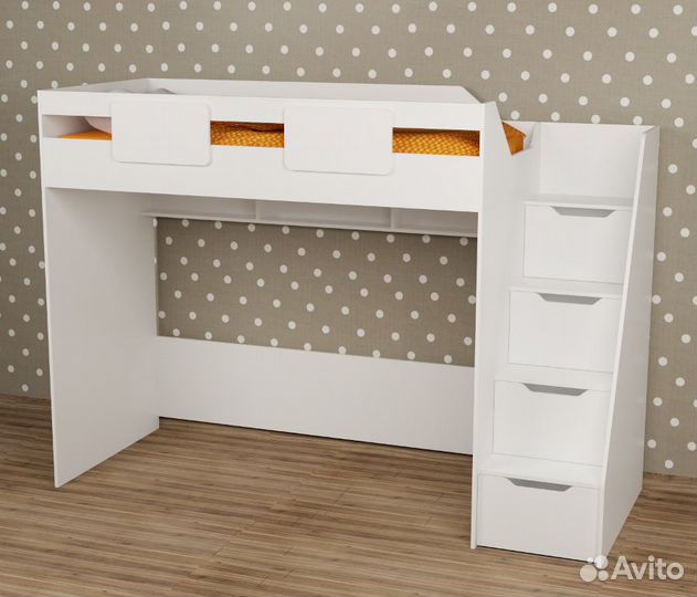 Кровать-чердак. Мозаика-2 (правый/левый) 190х90