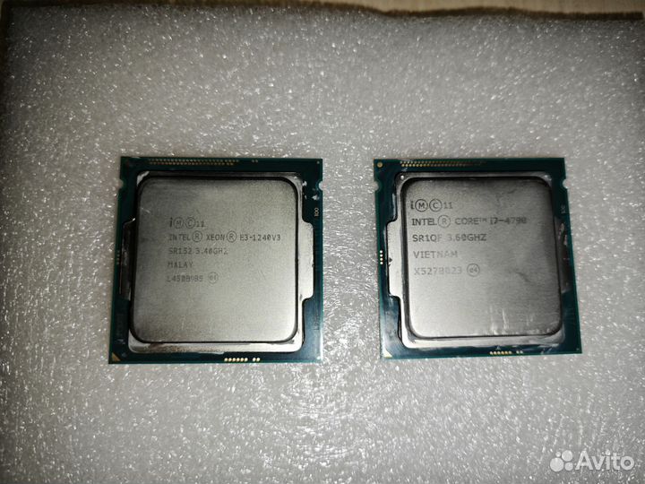 Процессоры Xeon E3-1240V3 и I7 4790