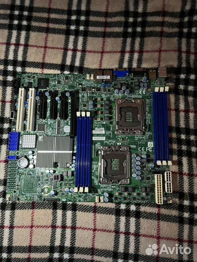 Материнка supermicro x8dtl(2 процa можнo вставить)