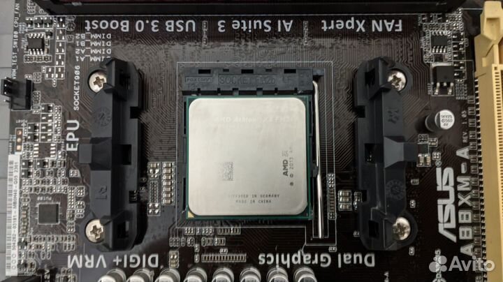 Комплект: мат. плата Asus a88xm-А, проц и память