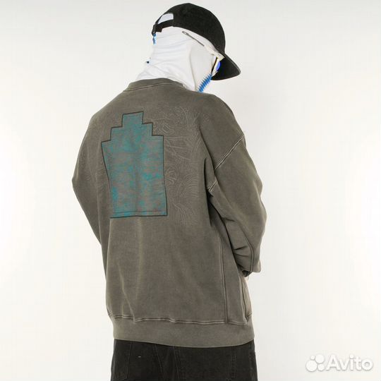 Cav empt свитшот серый погруженный