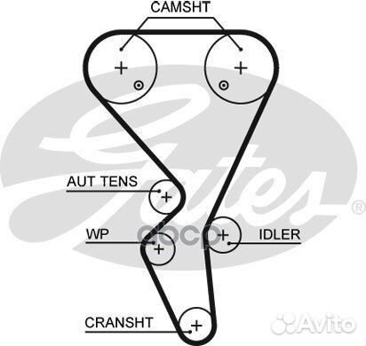 Комплект ремня грм K015581XS Gates