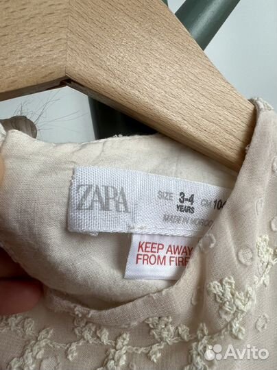Платье zara для девочки 104