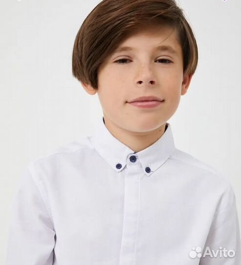 Рубашка белая на мальчика 164 р