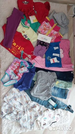 Пакет вещей на девочку, Размер 98-104
