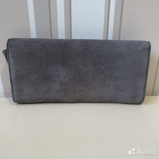 Клатч женский Baracco замша серый на плечо