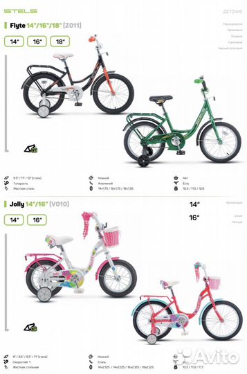 Детский велосипед 4х колесный