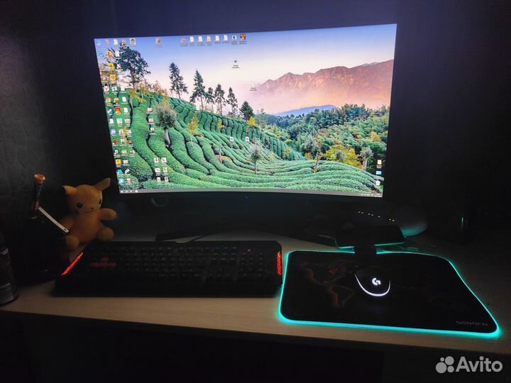 Игровой коврик для мыши с RGB подсветкой Sonnen