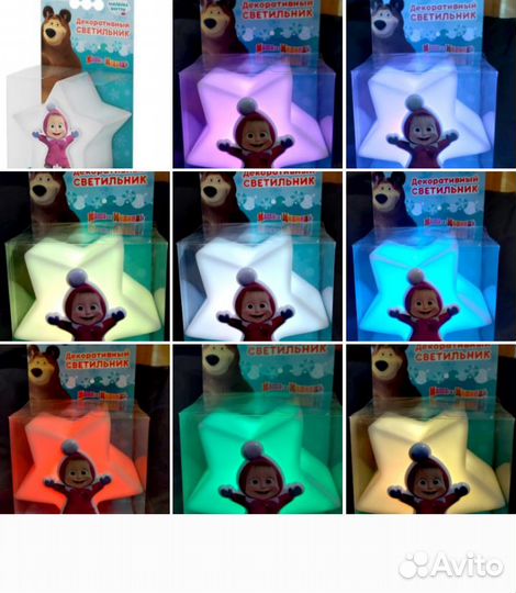 Ночник детский Маша и Медведь