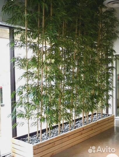 Искусственное дерево бамбук перегородка рейки нату