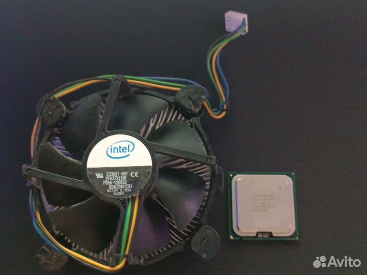 Процессор intel core 2 duo e7400 + башенный кулер