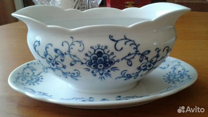 Антикварная столовая двойка сервиза Kalk 1900-40 г