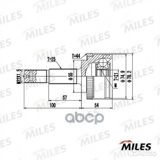 ШРУС nissan almera N16 1.5 00-06 нар. +ABS комп