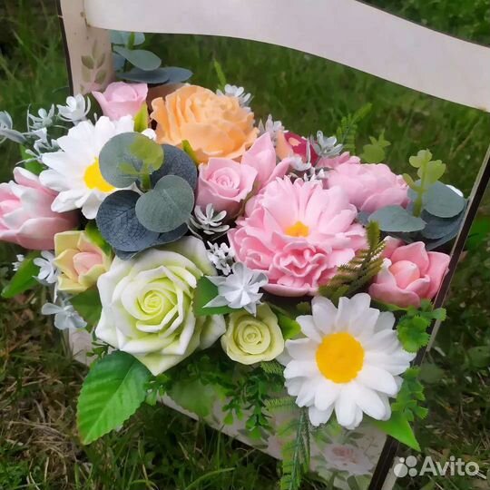 Букет цветов из мыла
