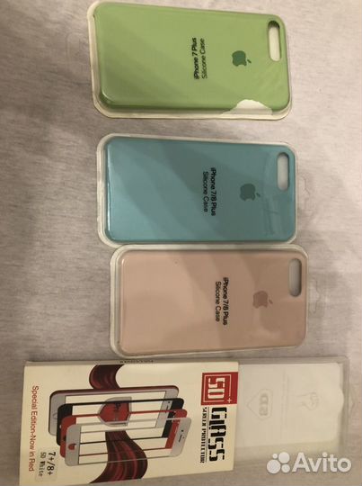 Чехлы и стекло для iPhone 7/8 plus